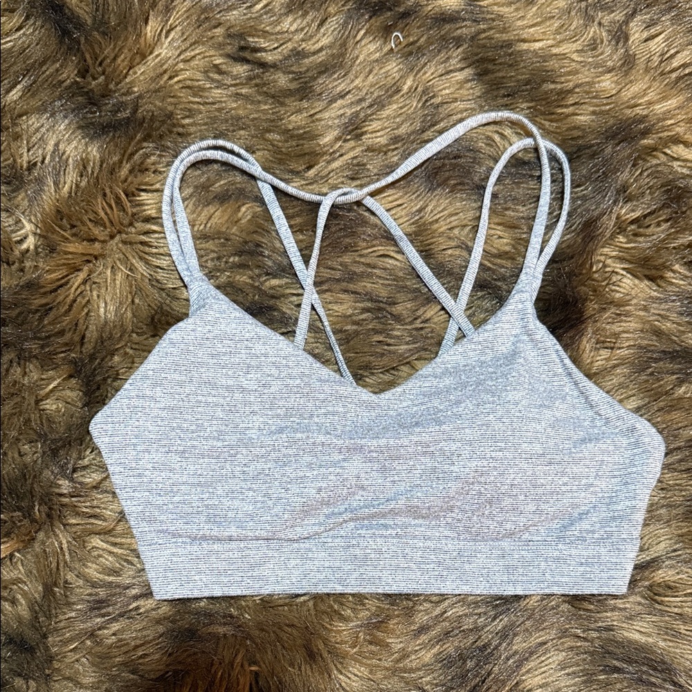 Grey Old Navy sports bra